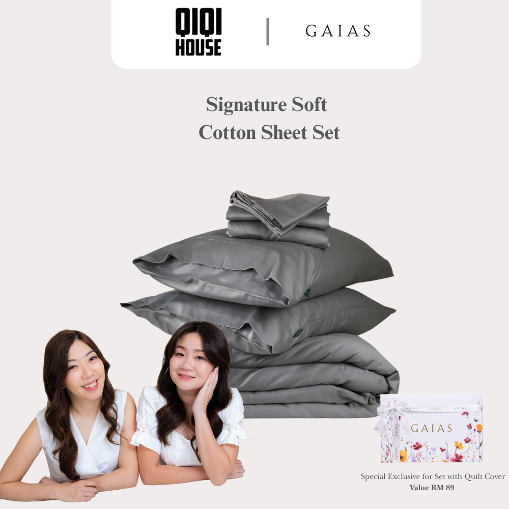 Qiqi House x Gaias  ｜ Signature Soft Cotton Sheet Set纯棉系列